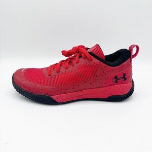 Under Armour Boys X Level Mainshock 3022523-600 Splatter Red Shoes Sneakers 6Y